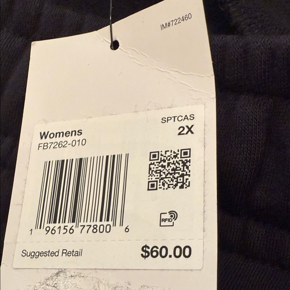 NWT Women’s Nike Black Pants with White Logo - Picture 3 of 4